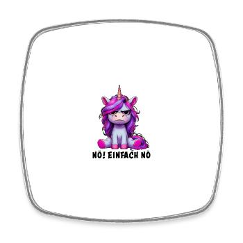 Nope, just Nope - Square fridge magnet - white - Front