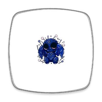 Pastel Goth Mothman - Square fridge magnet - white - Front