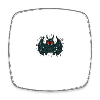 Mignon Mothman - Magnet carré - blanc - Devant