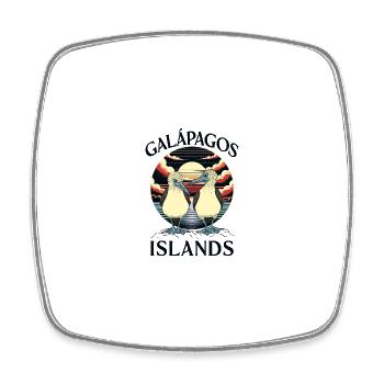 Îles Galapagos - Magnet carré - blanc - Devant