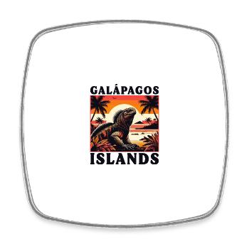 Marine Iguana Galápagos Islands - Viereckiger Kühlschrankmagnet - Weiß - Vorne