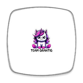 Team Grantig - Viereckiger Kühlschrankmagnet - Weiß - Vorne