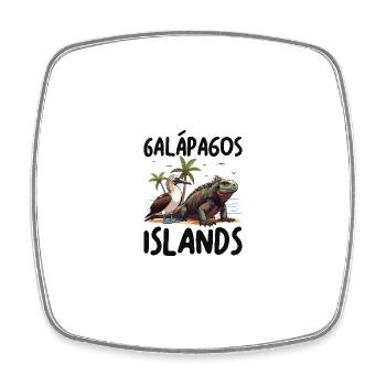 Îles Galapagos - Magnet carré - blanc - Devant