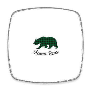 Mama Bear - Viereckiger Kühlschrankmagnet - Weiß - Vorne