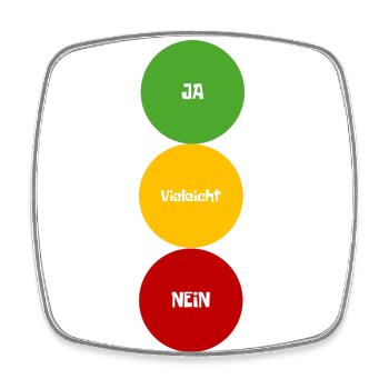 Du hast immer die Wahl - Viereckiger Kühlschrankmagnet - Weiß - Vorne