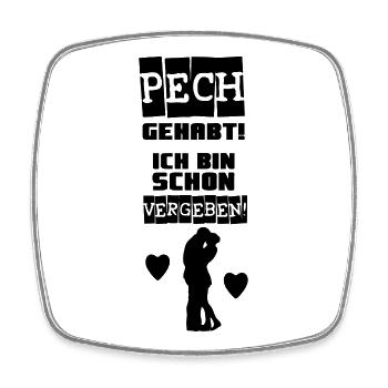 Schon vergeben! Liebe Paar Valentinstag Geschenk - Viereckiger Kühlschrankmagnet - Weiß - Vorne