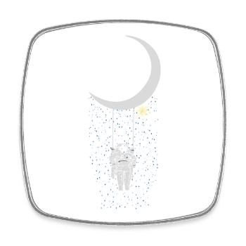 astronaut - Square fridge magnet - white - Front