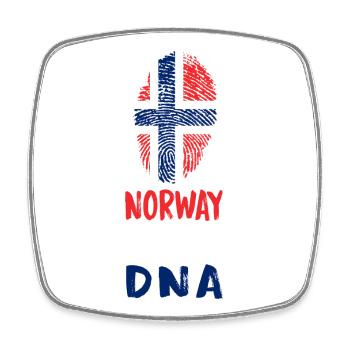 Norway is in my DNA Design/ Gift idea - Square fridge magnet - white - Front