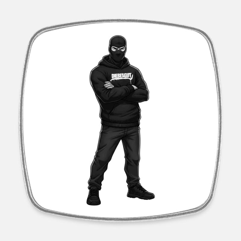 Thief - Square fridge magnet - white