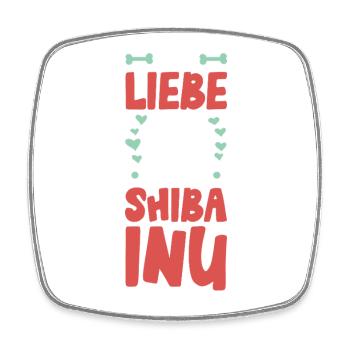 J’adore Shiba Inu - Magnet carré - blanc - Devant