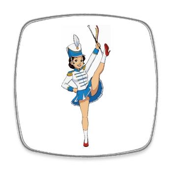 Dansmarieke - Square fridge magnet - white - Front