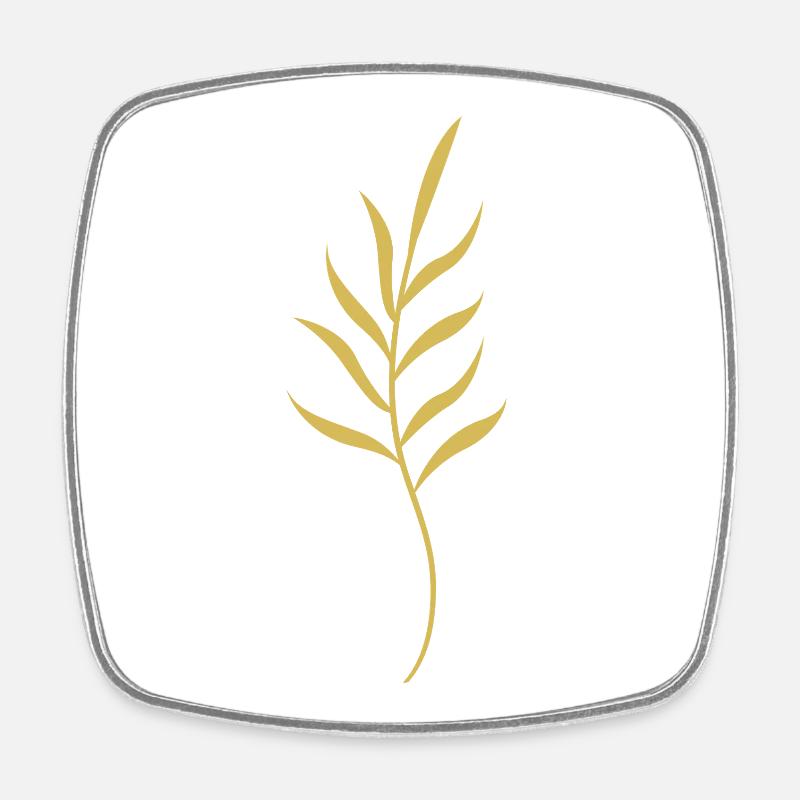 Flower - Square fridge magnet - white