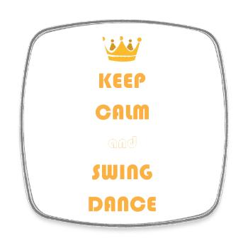 Musique Swing Swing - Magnet carré - blanc - Devant