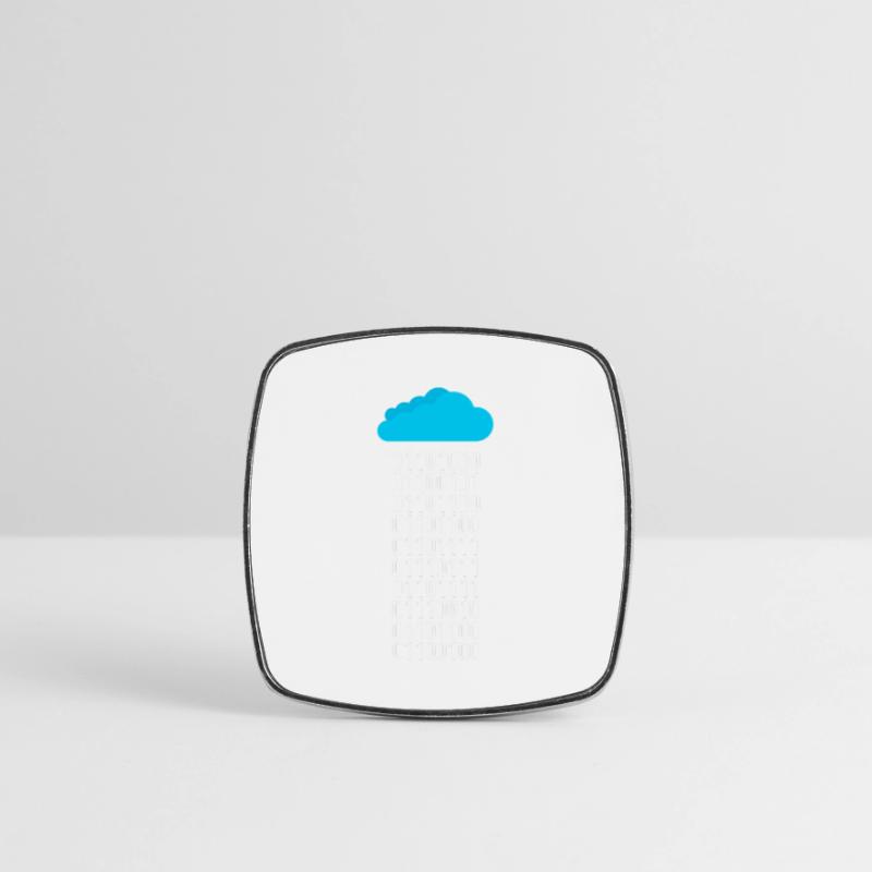 Programmeur Informaticien Codeur de code binaire Magnet carré