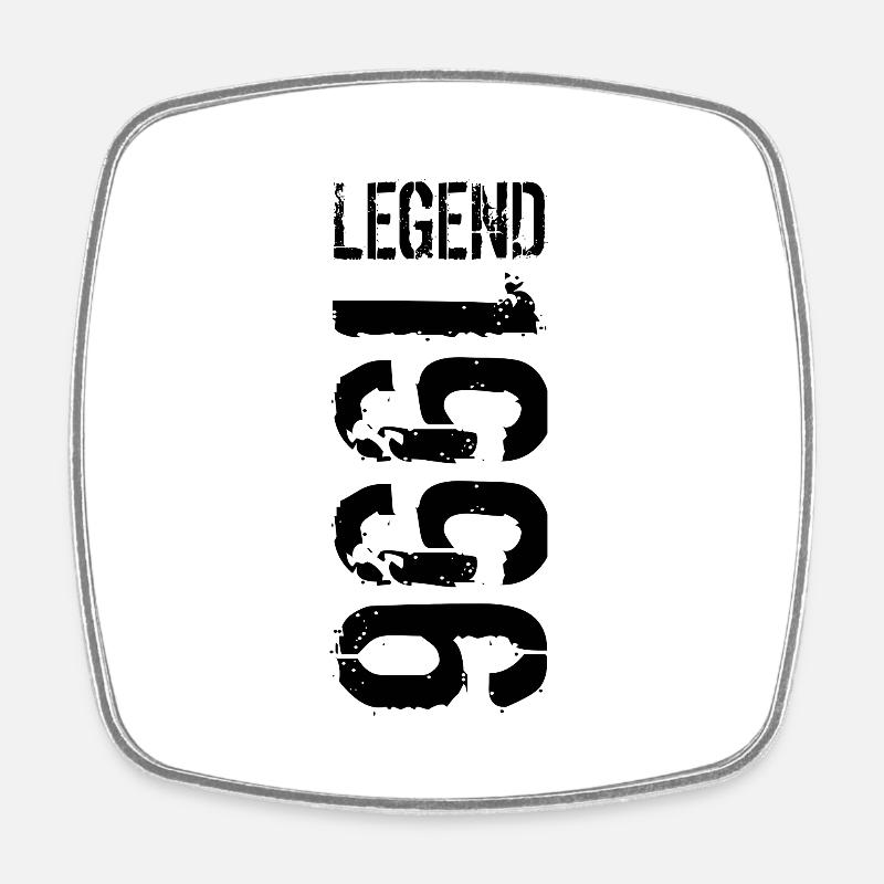 Legend 1996 black - Square fridge magnet - white
