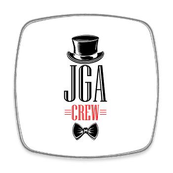 Jga Crew Junggesellenabschied - Viereckiger Kühlschrankmagnet - Weiß - Vorne