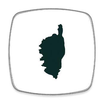 in Corsica - Square fridge magnet - white - Front