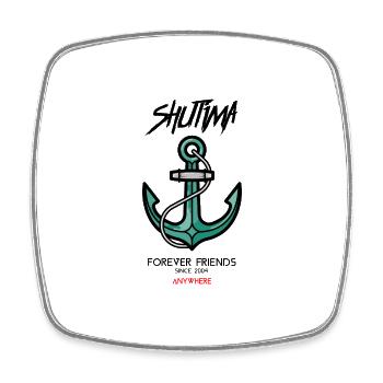 Shutima Forever Friends Anywhere - Viereckiger Kühlschrankmagnet - Weiß - Vorne