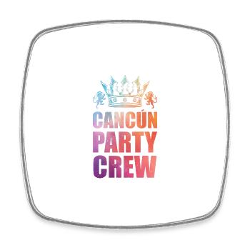 Dicton de l’équipe de la fête de Cancun - Magnet carré - blanc - Devant