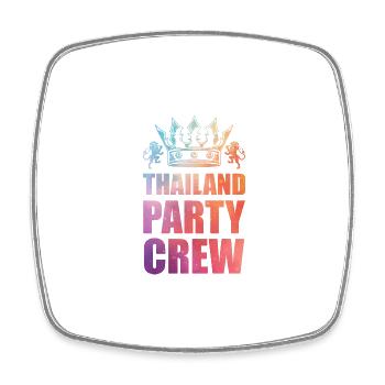 Dicton de l’équipage de la fête en Thaïlande - Magnet carré - blanc - Devant