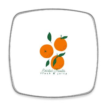 Exotic Fruits / Oranges - Square fridge magnet - white - Front