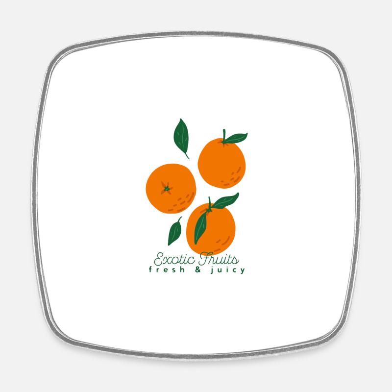 Fruits exotiques / Oranges - Magnet carré - blanc