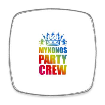 L’équipe du parti de Mykonos dit - Magnet carré - blanc - Devant