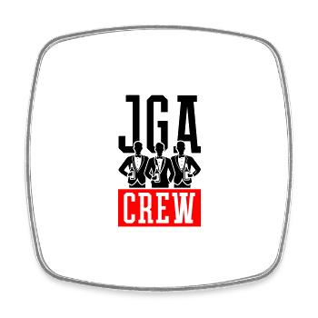Jga Crew Bräutigam Team - Viereckiger Kühlschrankmagnet - Weiß - Vorne