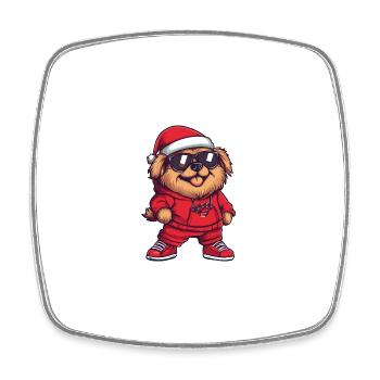 Chow Chow Dog Christmas Cool X-Mas - Square fridge magnet - white - Front
