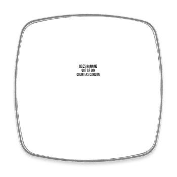 Funny Gin Fan Cocktails Anti Workout Exercise Gym - Square fridge magnet - white - Front
