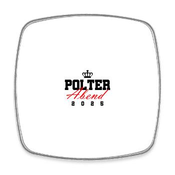 Polterabend 2025 Polter Hochzeit - Viereckiger Kühlschrankmagnet - Weiß - Vorne
