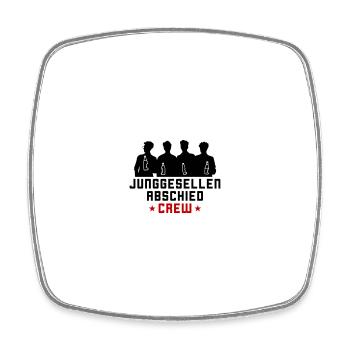 Junggesellen Crew Jga - Viereckiger Kühlschrankmagnet - Weiß - Vorne