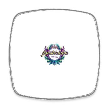 Amsterdam 2025 Team - Square fridge magnet - white - Front