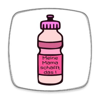 MOTIVATION SPORTIVE DE MAMAN - Magnet carré - blanc - Devant