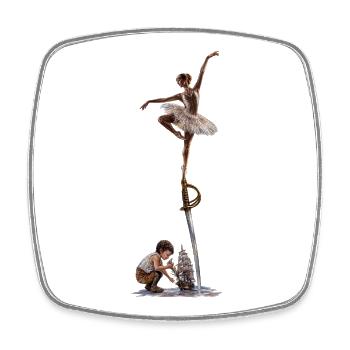 La Danse de l’Imagination - Magnet carré - blanc - Devant