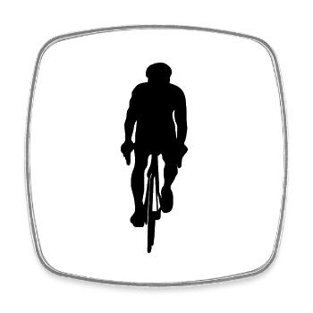 Bicycle Road Bike Bike - Square fridge magnet - white - Front