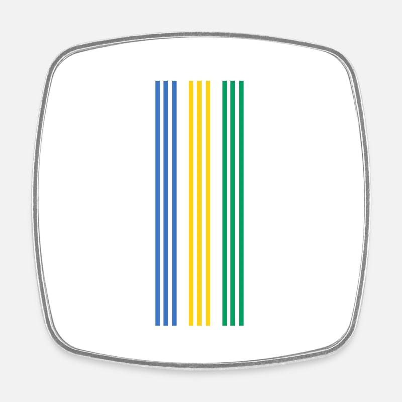 Gabon - Magnet carré - blanc