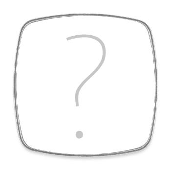? - Magnet carré - blanc - Devant