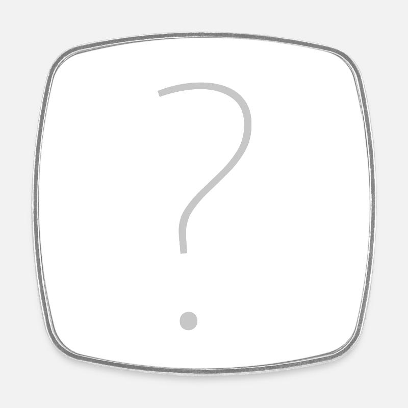 ? - Magnet carré - blanc