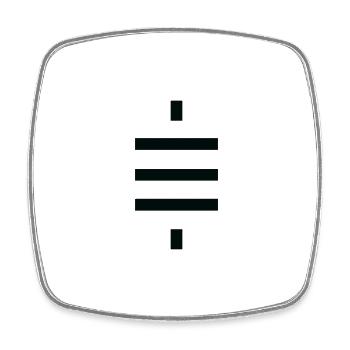 Bitcoin Crypto Satoshis Symbol 21 - Viereckiger Kühlschrankmagnet - Weiß - Vorne