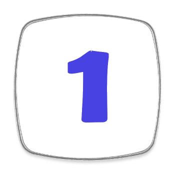 1. 1 YEAR. 1st ANNIVERSARY. 1 YEAR BIRTHDAY - Square fridge magnet - white - Front