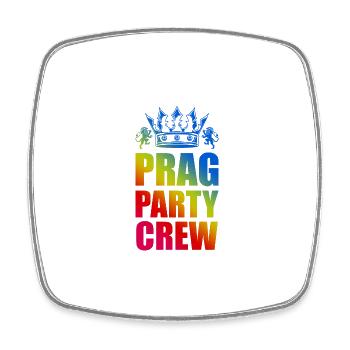 Dicton de l’équipe de la fête de Prague - Magnet carré - blanc - Devant