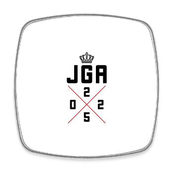 Jga 2025 Junggesellenabschied - Viereckiger Kühlschrankmagnet - Weiß - Vorne