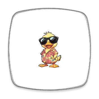 Duck Cool Summer - Square fridge magnet - white - Front