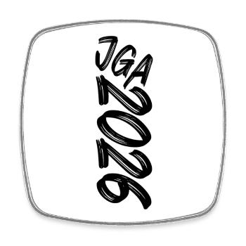 Jga 2026 - Viereckiger Kühlschrankmagnet - Weiß - Vorne