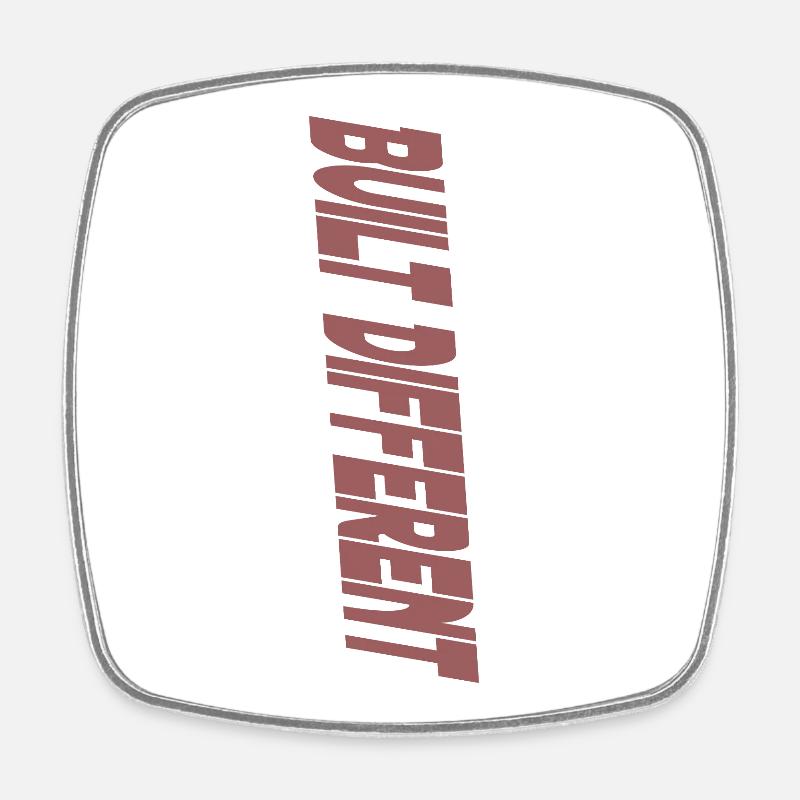 Construit différemment - Magnet carré - blanc