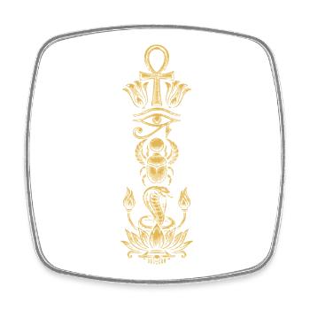 Sacred Egyptian Symbols - Square fridge magnet - white - Front
