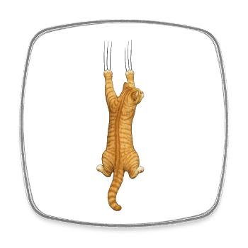Cat Lovers - Square fridge magnet - white - Front