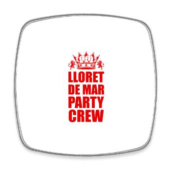 Voyage en équipage de fête à Lloret de Mar - Magnet carré - blanc - Devant