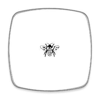 Save The Bees - Square fridge magnet - white - Front